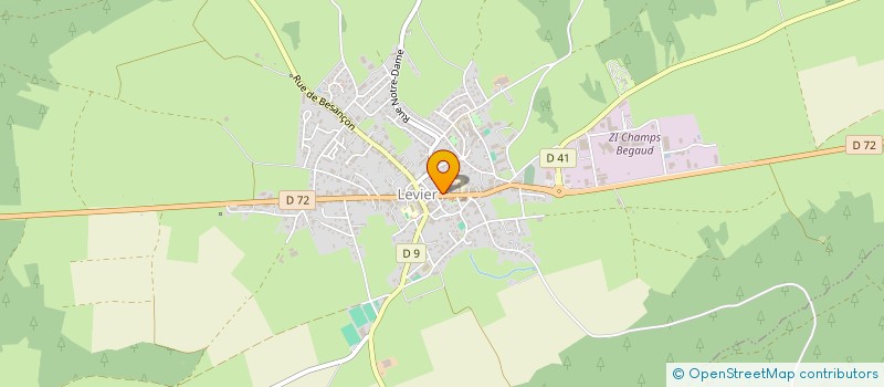 localisation de l'entreprise CUNIN MOTOCULTURE à LEVIER