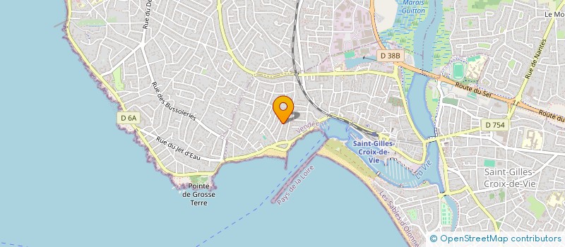 localisation de l'entreprise CUNNINGHAM à SAINT-GILLES-CROIX-DE-VIE