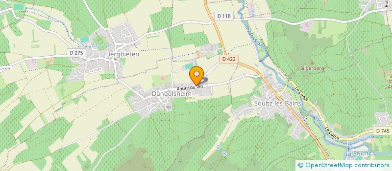 localisation de l'entreprise CUNY CREATIONS à DANGOLSHEIM