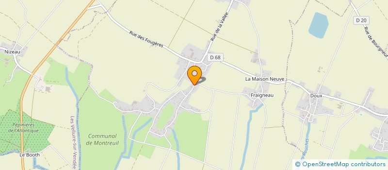 localisation de l'entreprise CUNY MACONNERIE  MONTREUIL