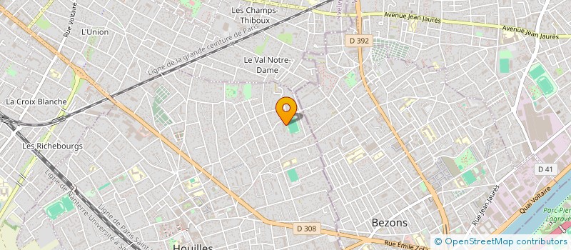 localisation de l'entreprise CUOQ&CIE à HOUILLES