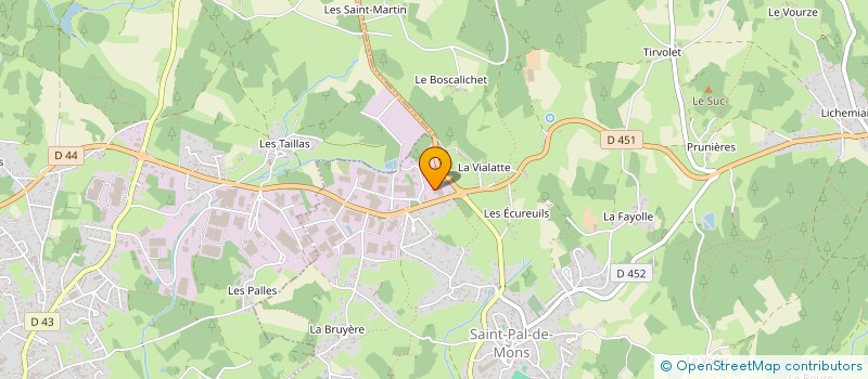 localisation de l'entreprise CUOQ FOREST DIFFUSION à SAINT-PAL-DE-MONS