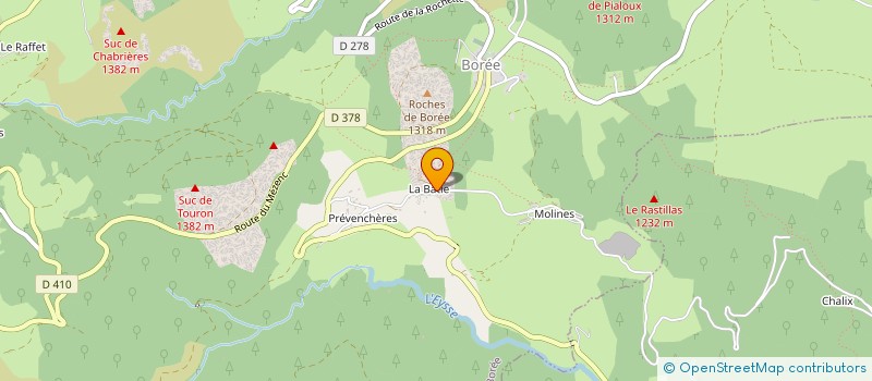 localisation de l'entreprise CUOQ JM EXPLOITATION FORESTIERE  BOREE