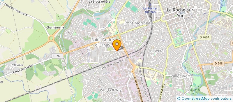 localisation de l'entreprise CUP AUTO 85 à LA ROCHE-SUR-YON
