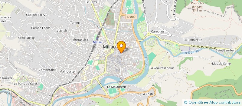 localisation de l'entreprise CUP OF CAFE à MILLAU