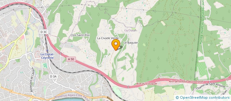 localisation de l'entreprise CUPIF RSEC  LA CIOTAT