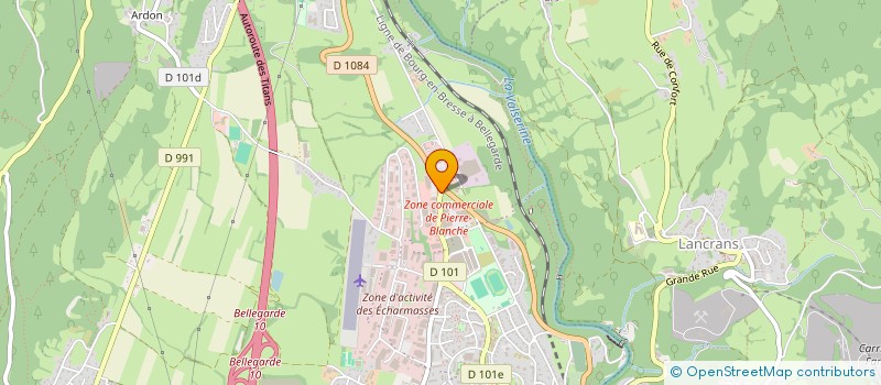 localisation de l'entreprise CUPILLARD BELLEGARDE  SAINT-CLAUDE