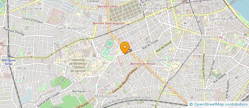 localisation de l'entreprise CUPIT SARL à BORDEAUX