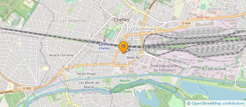 localisation de l'entreprise CUPSA RENOVATION MAISON  CHELLES