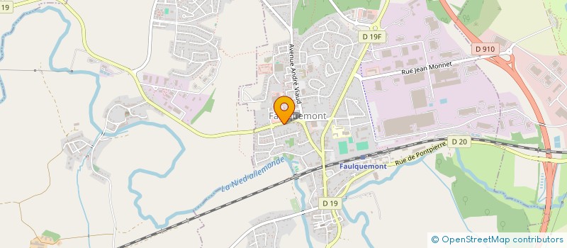 localisation de l'entreprise CUQ  FAULQUEMONT