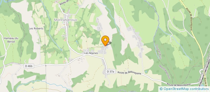 localisation de l'entreprise CUR  MONTSEVEROUX