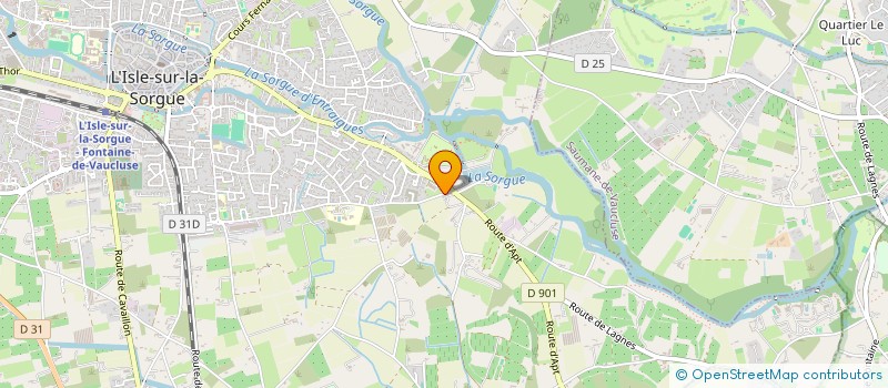 localisation de l'entreprise CUR ET CORPS DANSANTS  L'ISLE-SUR-LA-SORGUE