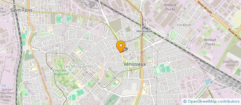 localisation de l'entreprise CUR OUVERT, MAINS TENDUES  VENISSIEUX