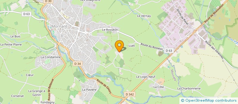 localisation de l'entreprise CURABET-DUSOL  MORNANT