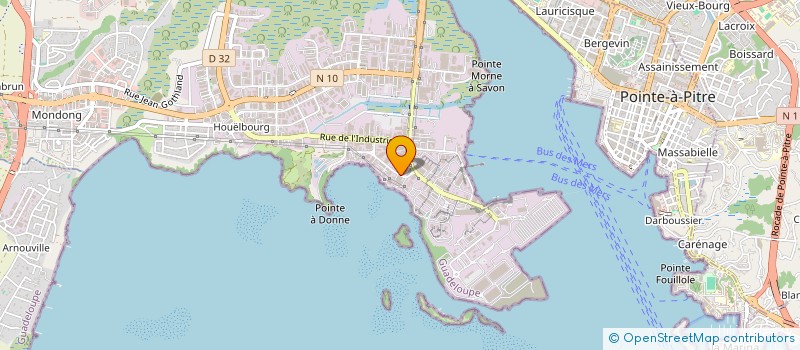 localisation de l'entreprise CURACAO  BAIE-MAHAULT