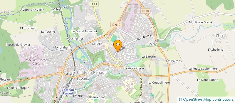 localisation de l'entreprise CURASSIER EXPANSION à CHATEAU-RENAULT