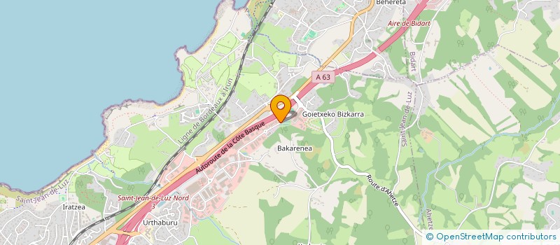 localisation de l'entreprise CURBE à SAINT-JEAN-DE-LUZ