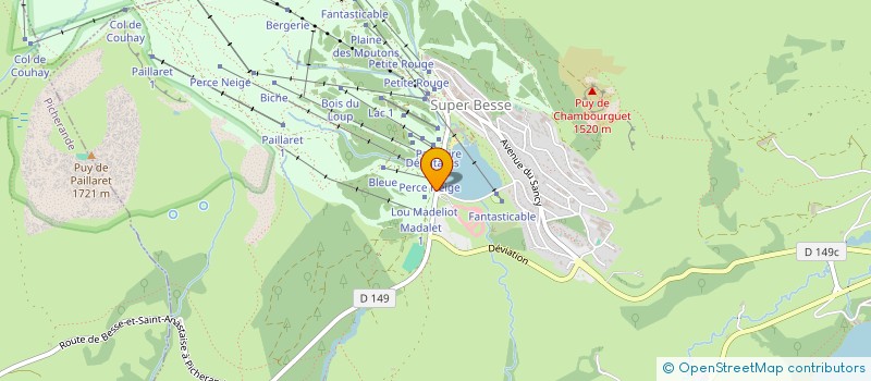 localisation de l'entreprise CURE DE BESSE COMM OBJET PIETE à BESSE ET SAINT ANASTAISE