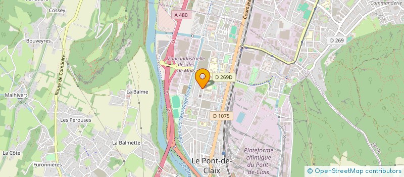 localisation de l'entreprise CURFIDENCE  LE PONT-DE-CLAIX