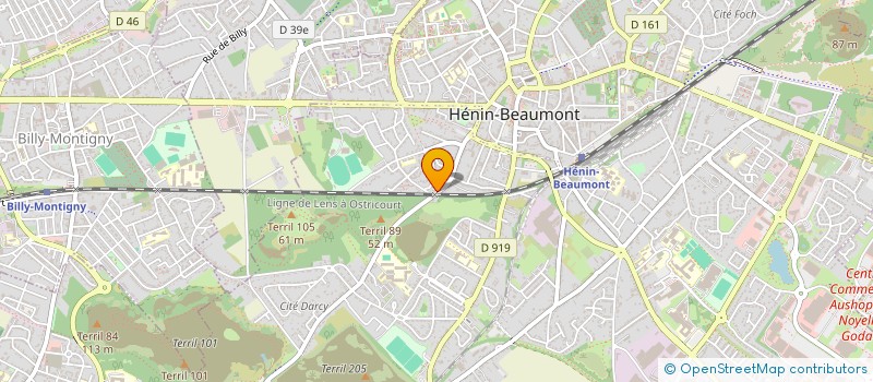 localisation de l'entreprise CURIE à HENIN-BEAUMONT