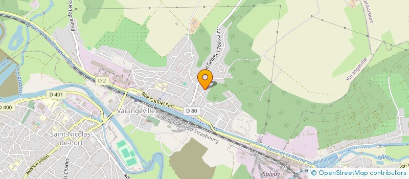 localisation de l'entreprise CURIE  VARANGEVILLE