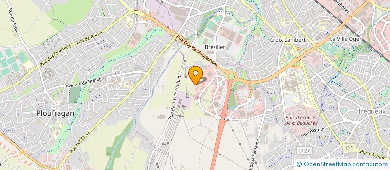 localisation de l'entreprise CURIE FITNESS & TRAINING à TREGUEUX