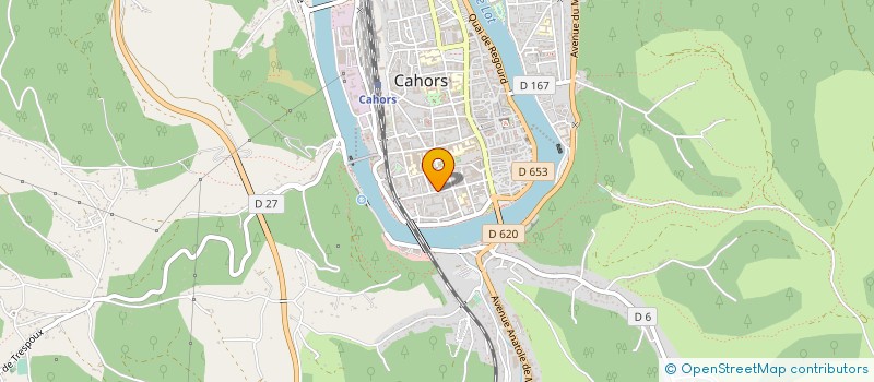 localisation de l'entreprise CURIE PASTEUR IMMOBILIER  CAHORS