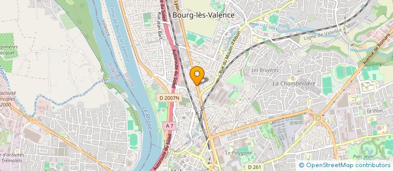 localisation de l'entreprise CURIEN-CREMEL  BOURG-LES-VALENCE