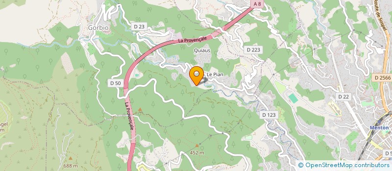 localisation de l'entreprise CURIEUSE  GORBIO