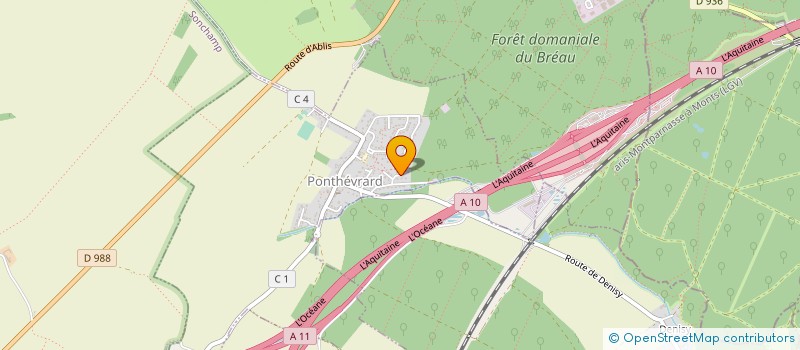 localisation de l'entreprise CURIEUSE  PONTHEVRARD