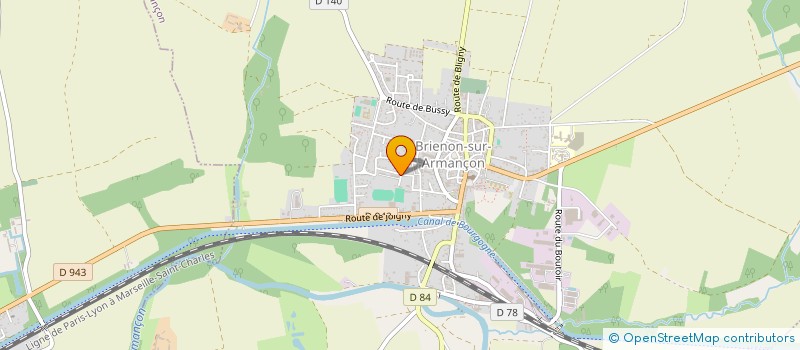 localisation de l'entreprise CURIO CAPOEIRA  BRIENON-SUR-ARMANCON