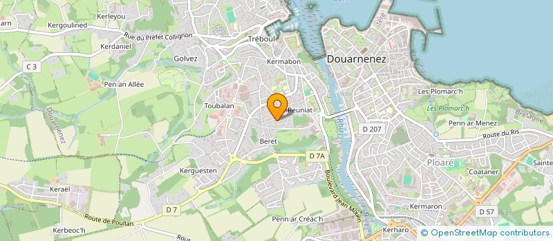 localisation de l'entreprise CURIOUS FISH  DOUARNENEZ