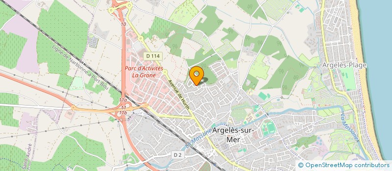 localisation de l'entreprise CURIOVA CORP.  ARGELES-SUR-MER