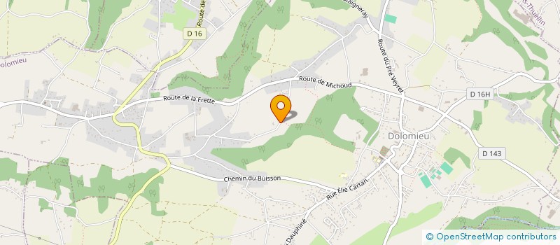 localisation de l'entreprise CURIS  DOLOMIEU