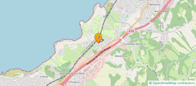 localisation de l'entreprise CURREN SURF SCHOOL à SAINT-JEAN-DE-LUZ
