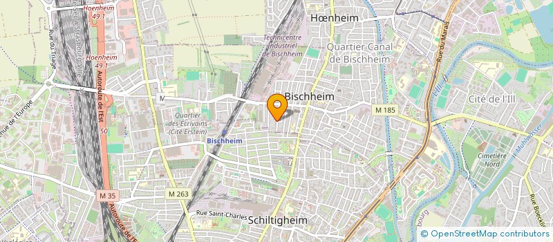 localisation de l'entreprise CURRI CONCEPT  BISCHHEIM