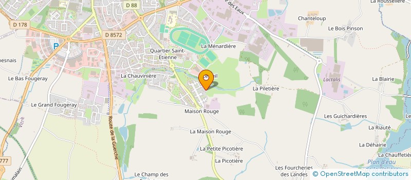localisation de l'entreprise CURRY  VITRE
