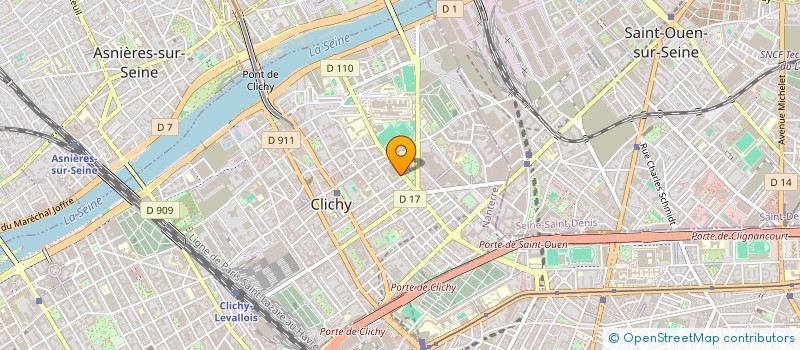 localisation de l'entreprise CURSE à CLICHY