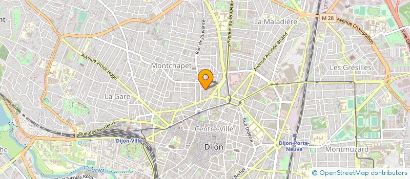 localisation de l'entreprise CURSIVES DUMONT à DIJON