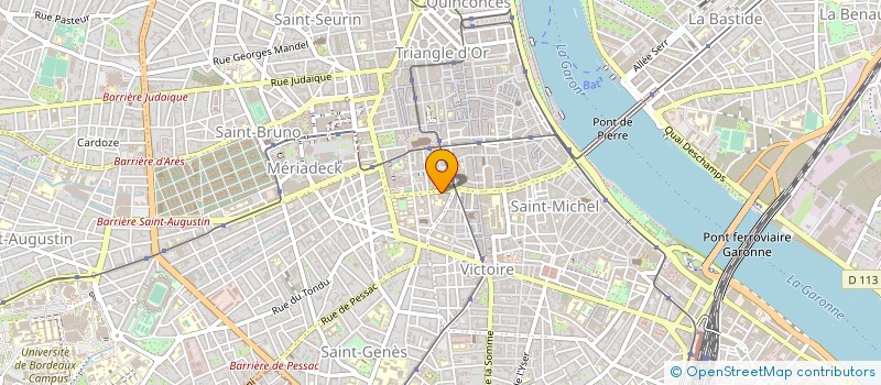 localisation de l'entreprise CURSOL SPORT à BORDEAUX