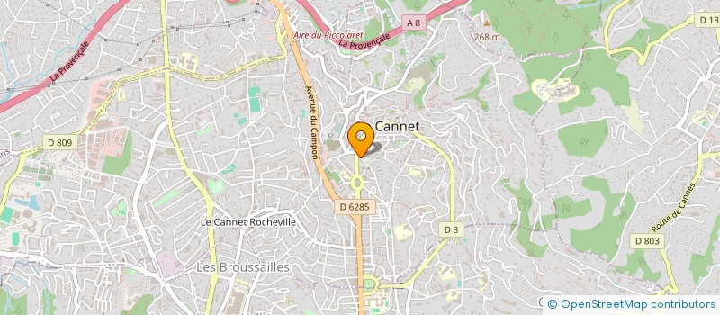 localisation de l'entreprise CURSORIO à LE CANNET
