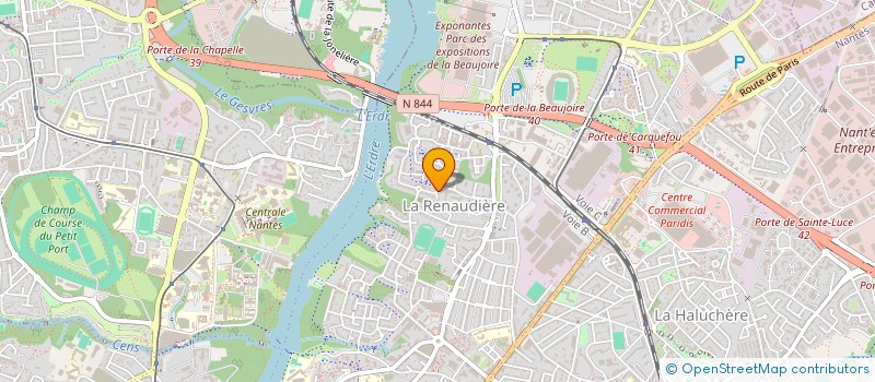 localisation de l'entreprise CURSUS QUALITE FORMATION DOULEUR à NANTES