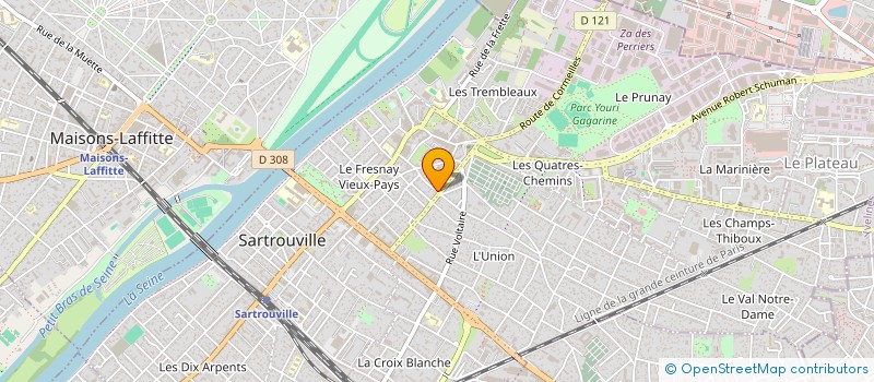 localisation de l'entreprise CURTI'S DECO à SARTROUVILLE