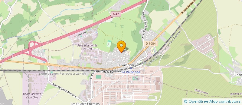 localisation de l'entreprise CURTON VEC à BELIGNEUX