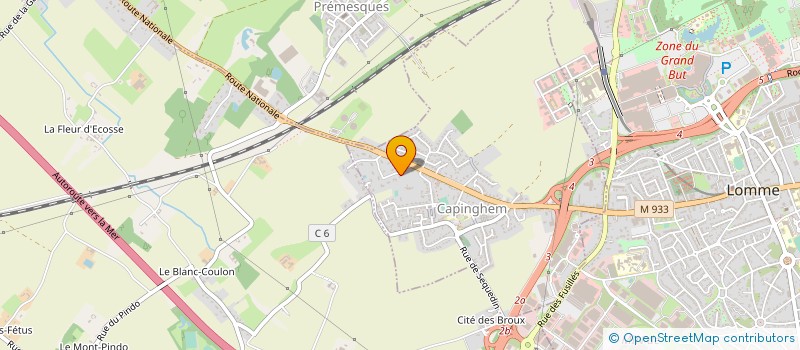 localisation de l'entreprise CURVER LAWN CONFORT à LILLE