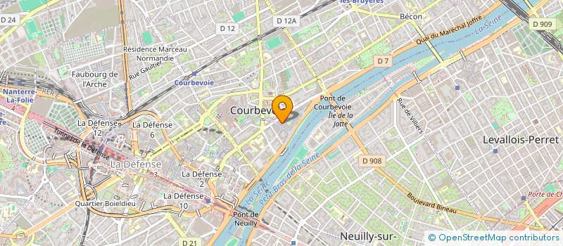localisation de l'entreprise CURVIASWING à COURBEVOIE