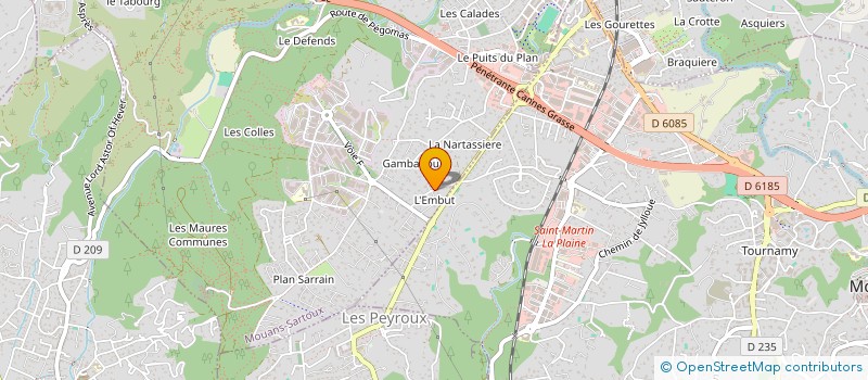 localisation de l'entreprise CUSACK CONSTRUCTION  MOUANS-SARTOUX