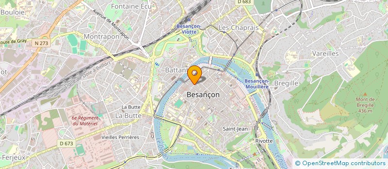 localisation de l'entreprise CUSENIER-MARTI MUSIQUE à BESANCON