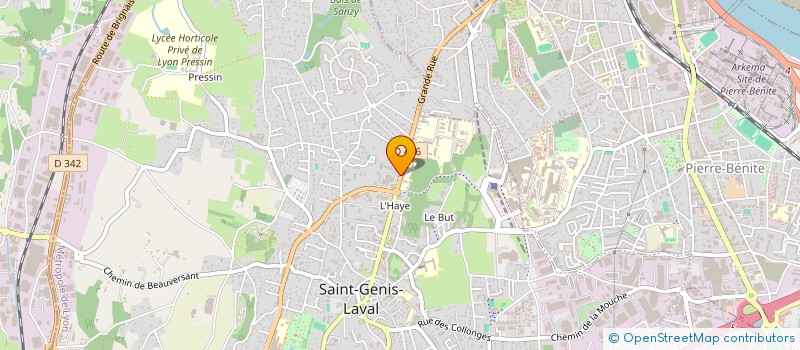 localisation de l'entreprise CUSSAC VERDUN  SAINT-GENIS-LAVAL