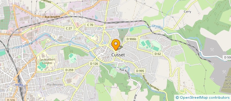 localisation de l'entreprise CUSSET ACTIF à CUSSET